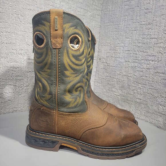 Georgia Boots Men's Size 8M US Back Zipper Steel Toe Waterproof Boots GB00267 - Picture 4 of 10